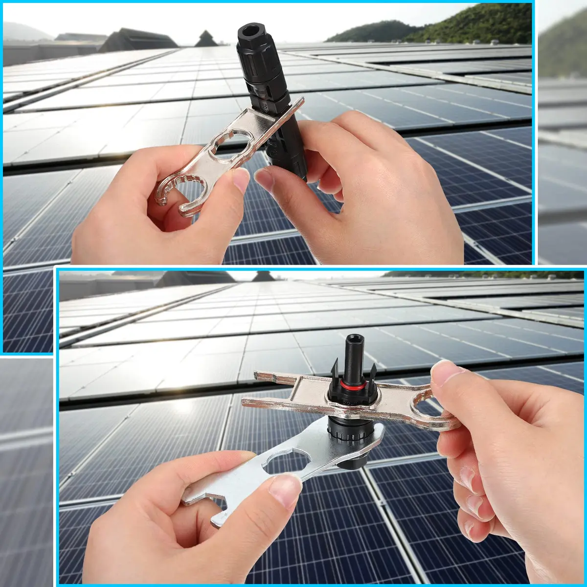 Landhoow 6 Pcs Solar Connector Tool, Metal Wrench for PV Disconnect, Aluminum Alloy, Portable - view 3