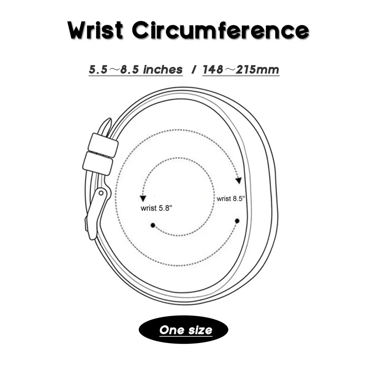 Gheper Soft Silicone Bands Compatible with Garmin Vivosmart 5 Straps 18mm (5.8"-8.5" Wrists) | 3-Pack Replacement Wristbands with Metal Clasp - view 4