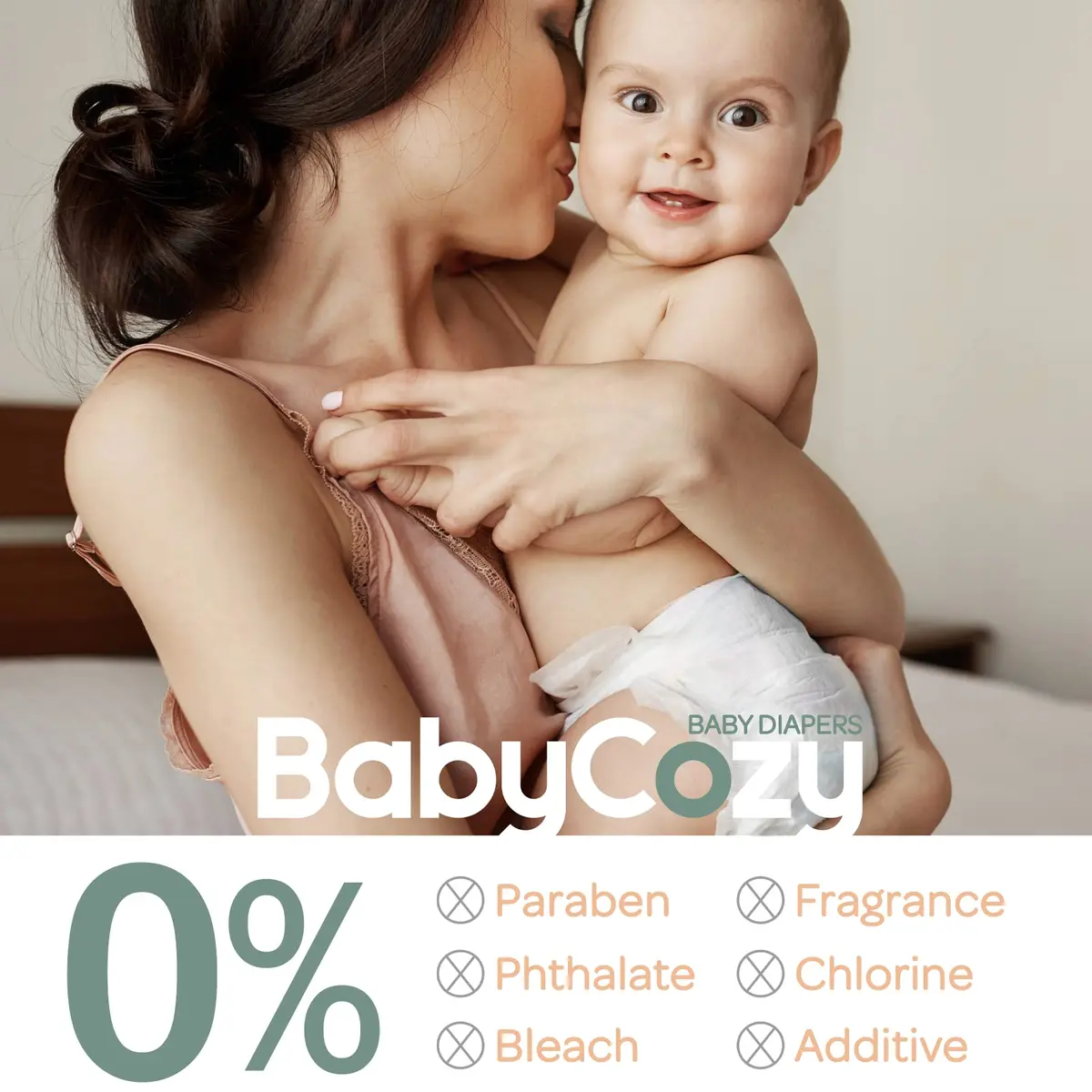 Babycozy Size 3 Disposable Diapers 16-28lb | Hypoallergenic & Eco-Friendly - view 7