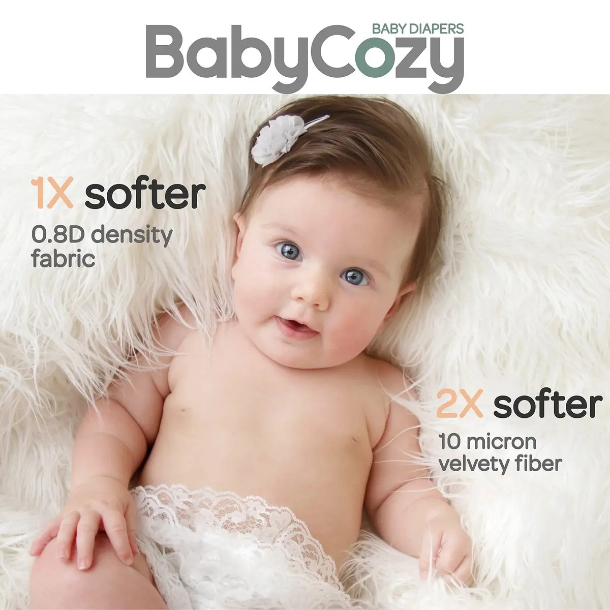 Babycozy Size 3 Disposable Diapers 16-28lb | Hypoallergenic & Eco-Friendly - view 4