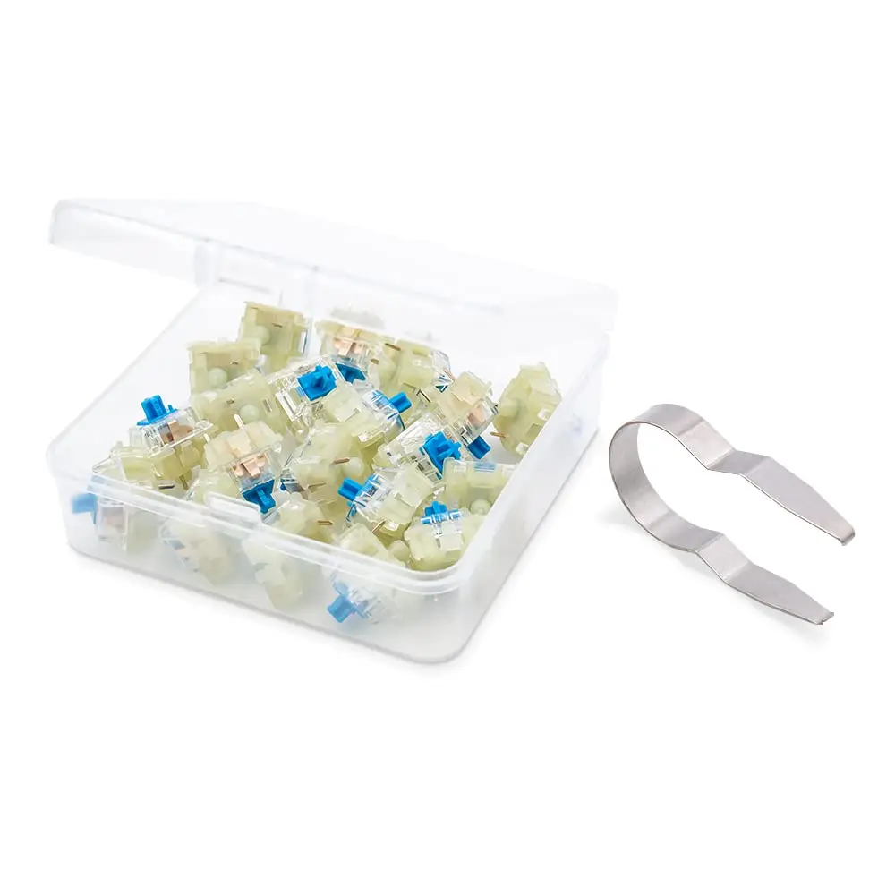 Granvela Cherry MX RGB Blue Key Switches 20 Pack | Clicky Tactile Switches for Mechanical Keyboard - view 5