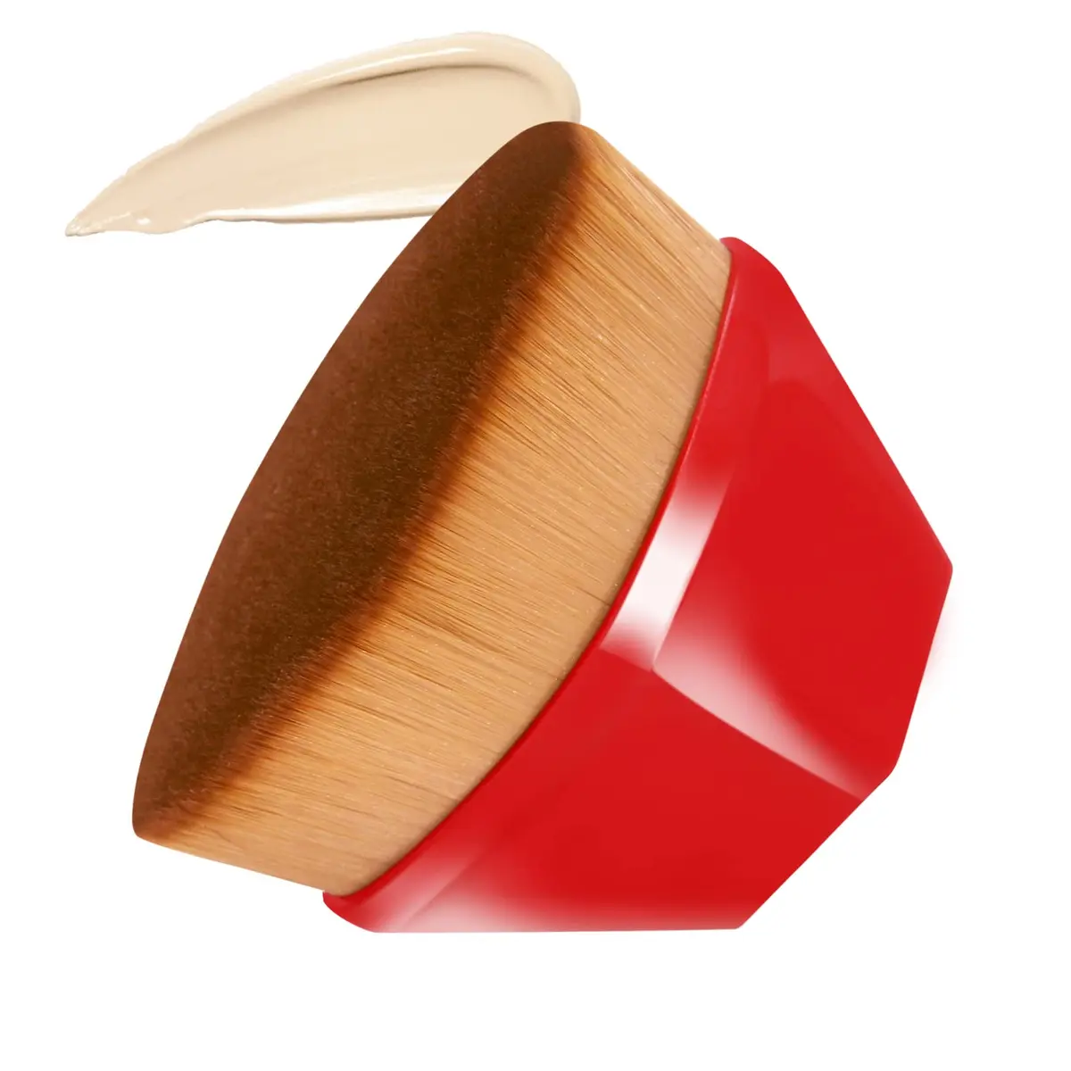 Daubigny Foundation Brush 60mm Red | Flawless Makeup Application with Protective Case - main product image