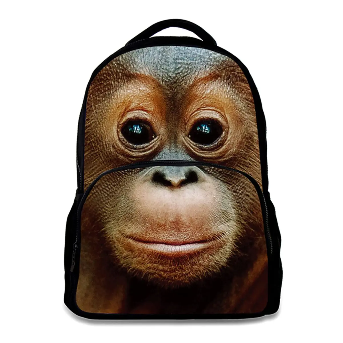 ENDUO DESIGN Animal Backpack Orangutan 17 Inch | 3D Animal Print School Daypack for Kids & Adults - main product image