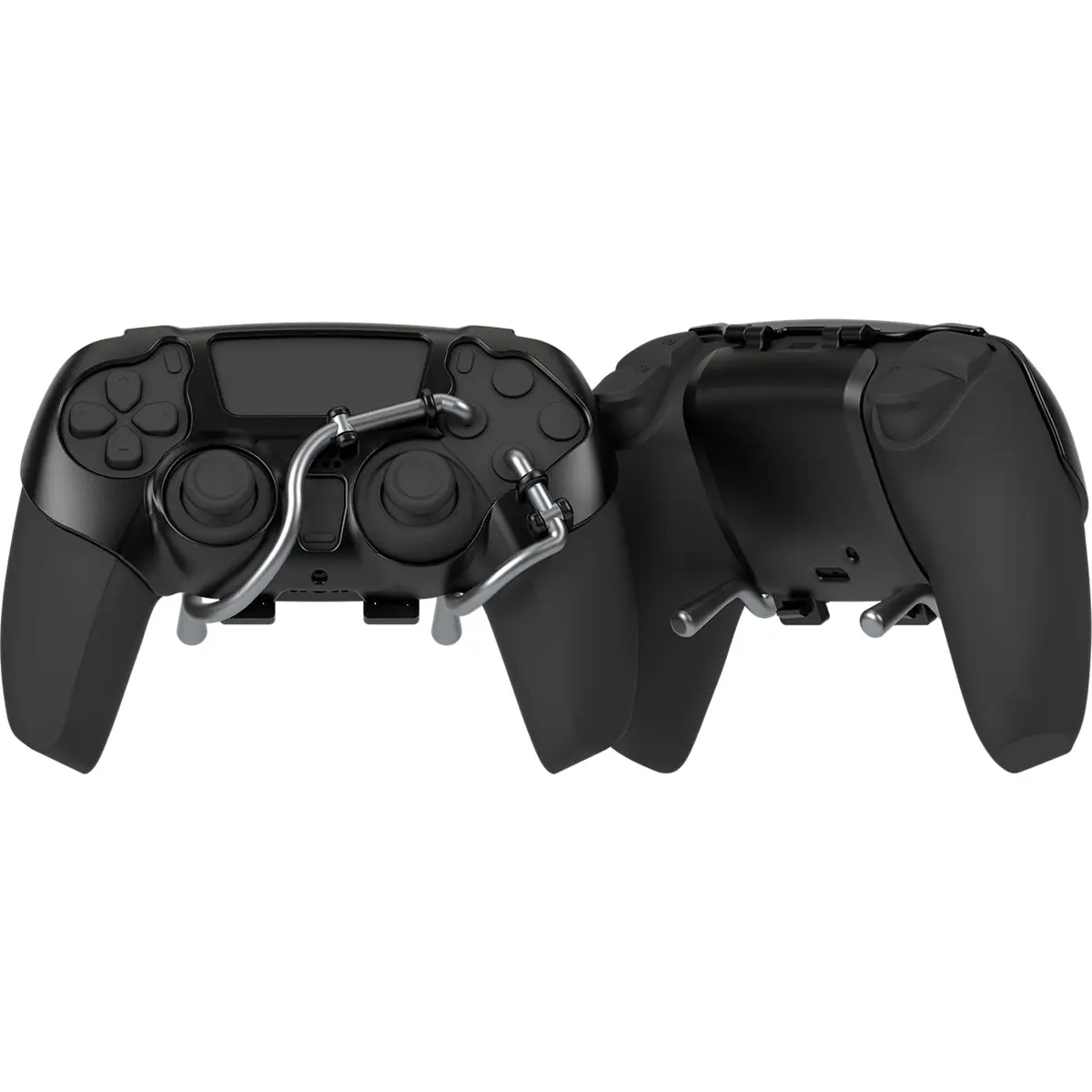EXknight Leverback FPS Mechanical Paddles Attachment for PS5 Controller | Ergonomic Back Buttons (Black) - main product image
