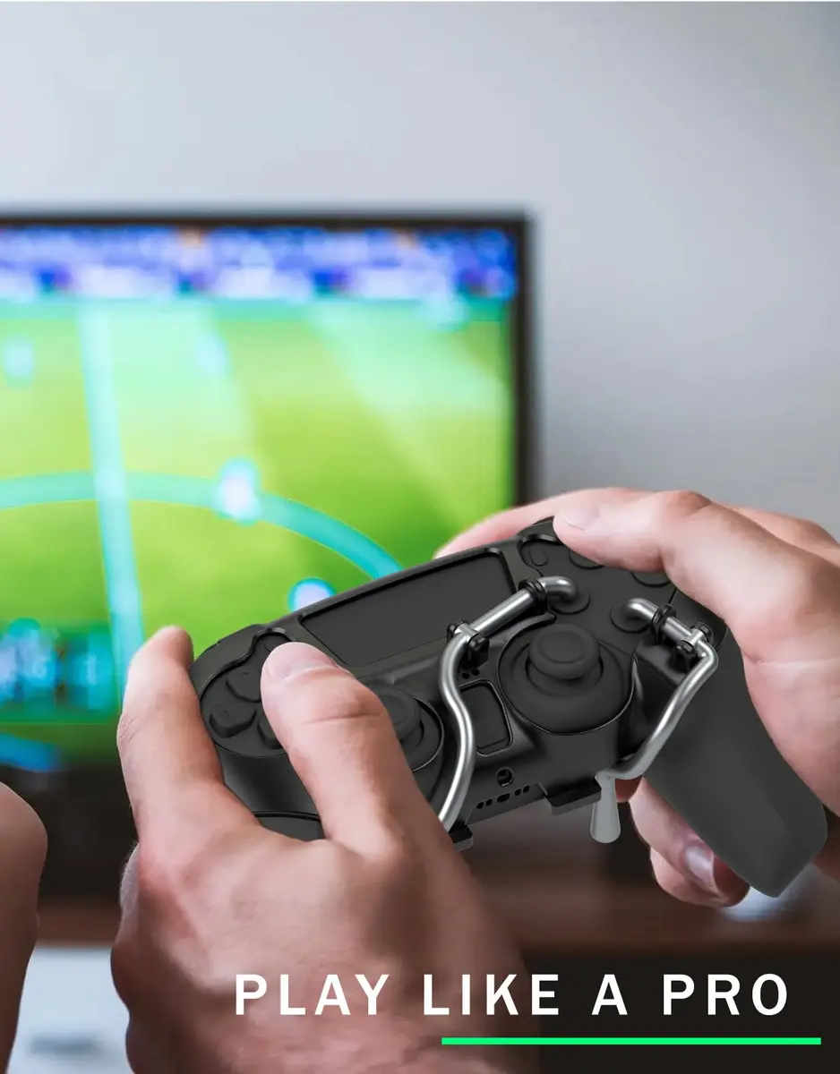 EXknight Leverback FPS Mechanical Paddles Attachment for PS5 Controller | Ergonomic Back Buttons (Black) - view 6