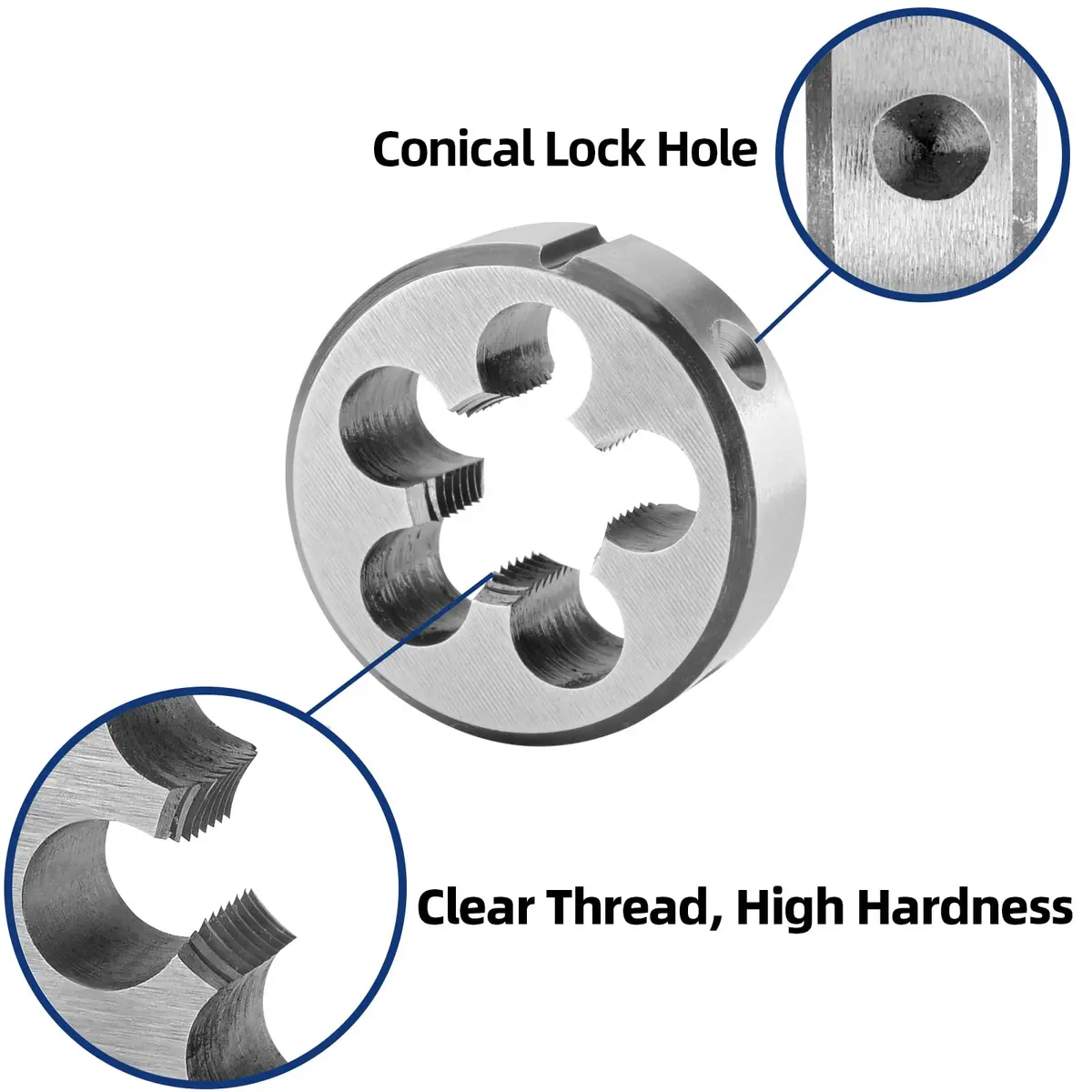 Burkit 3/4"-10 UNC Left Hand Tap and Die Set | 264g (0.58lb) HSS & Alloy Steel - view 5
