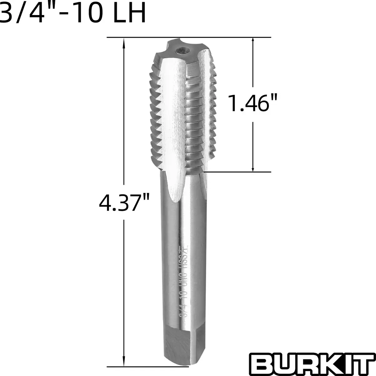 Burkit 3/4"-10 UNC Left Hand Tap and Die Set | 264g (0.58lb) HSS & Alloy Steel - view 2