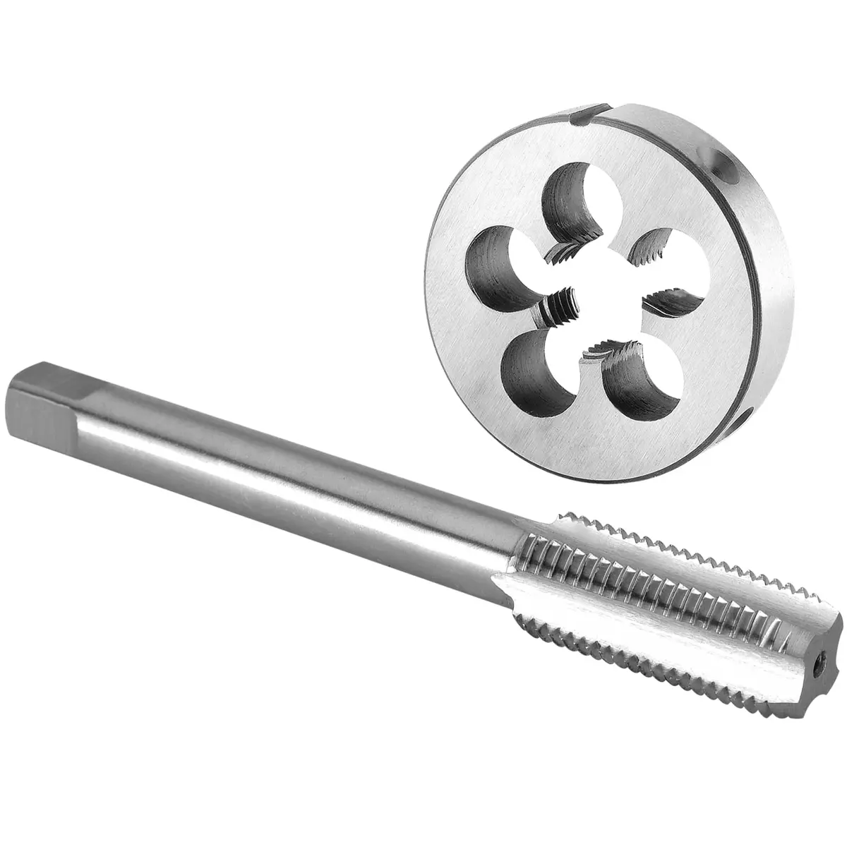 Burkit 1/2"-13 UNC Left Hand Tap and Die Set (0.45 kg / 4.1 oz) | For Cutting & Repairing Threads - main product image