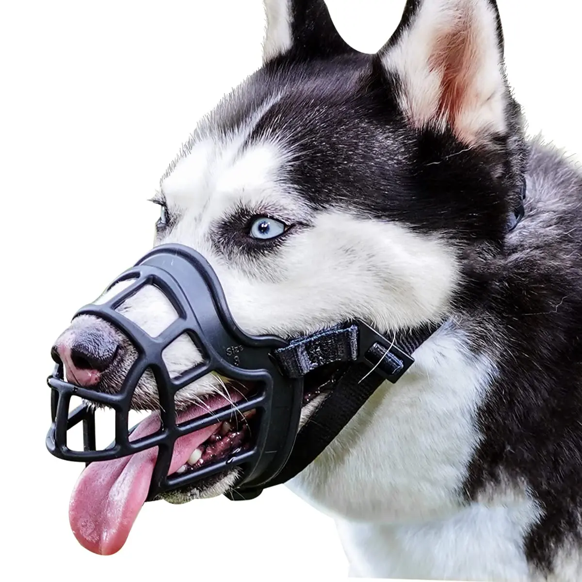 BARKLESS Dog Muzzle Basket Anti Biting Chewing Medium Large | All-round Snout Protection - main product image