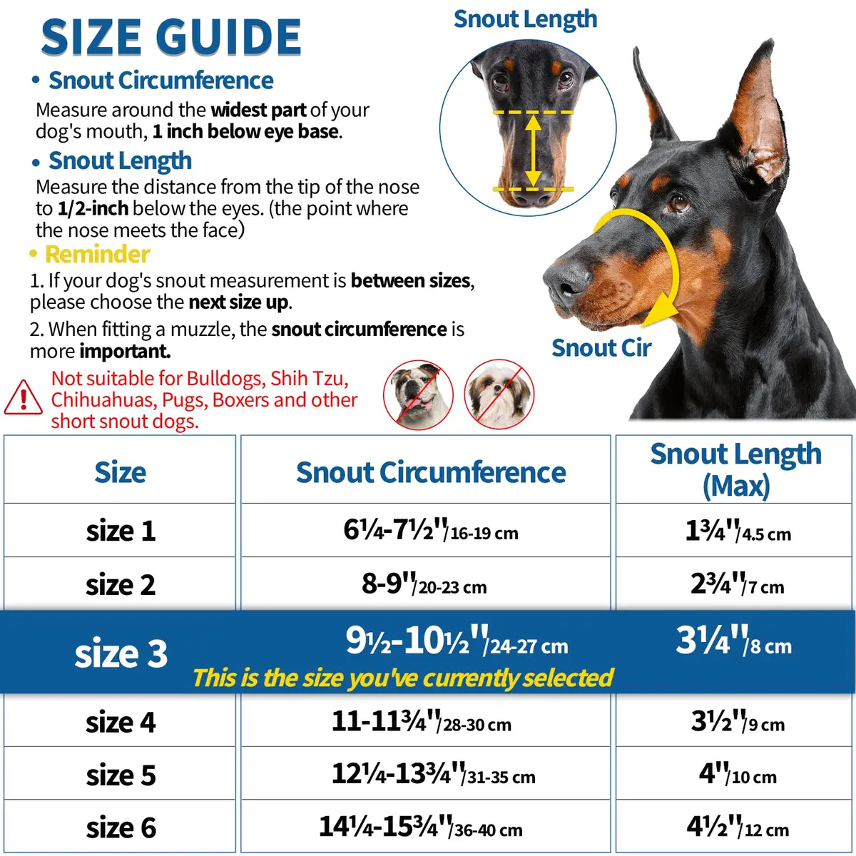 BARKLESS Dog Muzzle Basket Anti Biting Chewing Medium Large | All-round Snout Protection - view 2