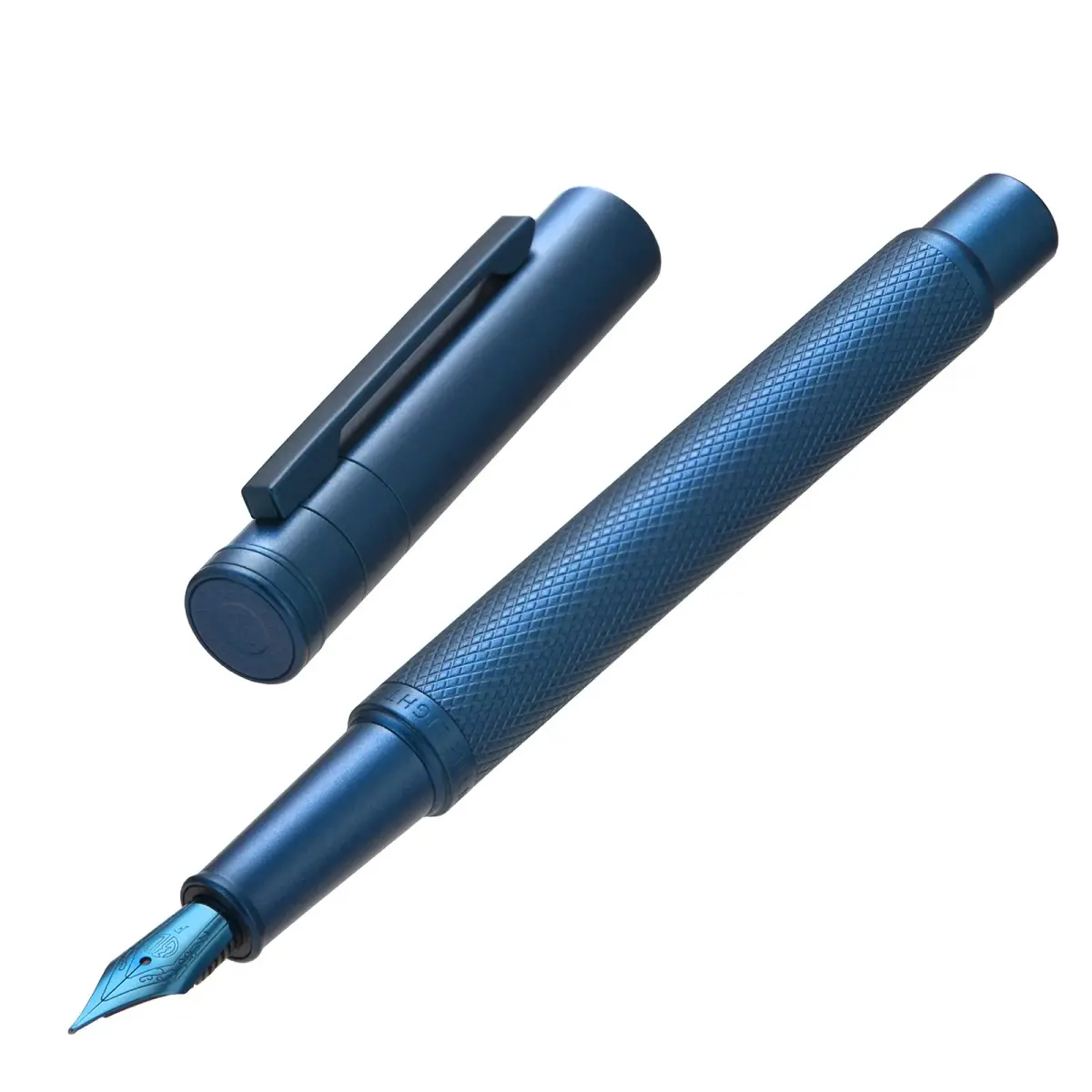 Asvine 1851 Dark Blue Forest Fountain Pen Medium Nib 13.8cm (5.43in) | Smooth Ink Flow for Students - main product image