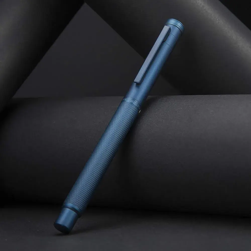 Asvine 1851 Dark Blue Forest Fountain Pen Medium Nib 13.8cm (5.43in) | Smooth Ink Flow for Students - view 2