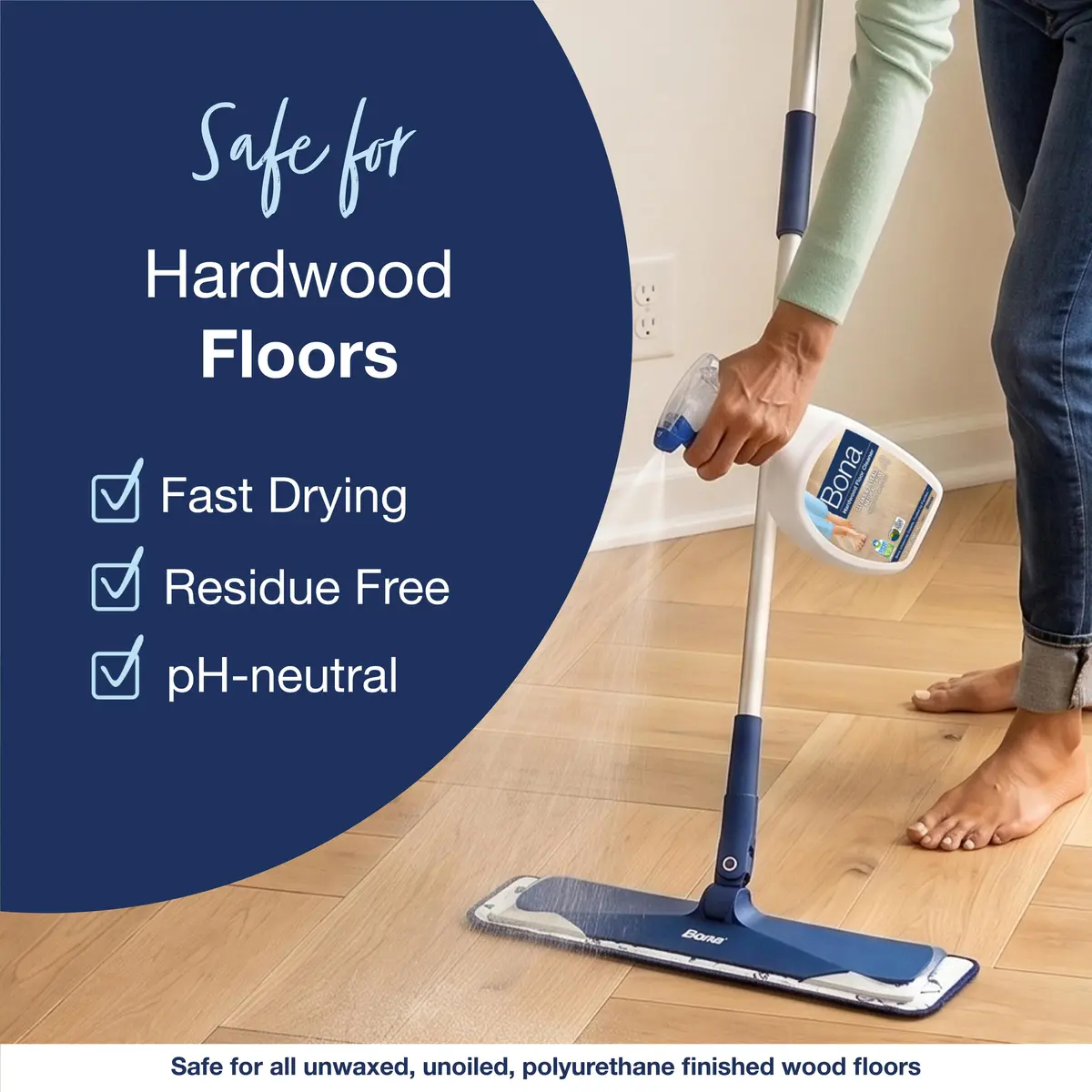 Bona Hardwood Floor Cleaner Concentrate 25ml (0.811 Fl Oz) | Residue-Free Cleaning for Wood Floors - view 5