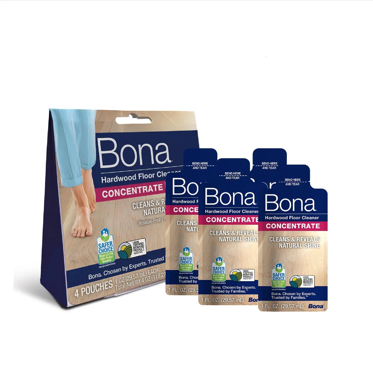 Bona Hardwood Floor Cleaner Concentrate 25ml (0.811 Fl Oz) | Residue-Free Cleaning for Wood Floors - main product image