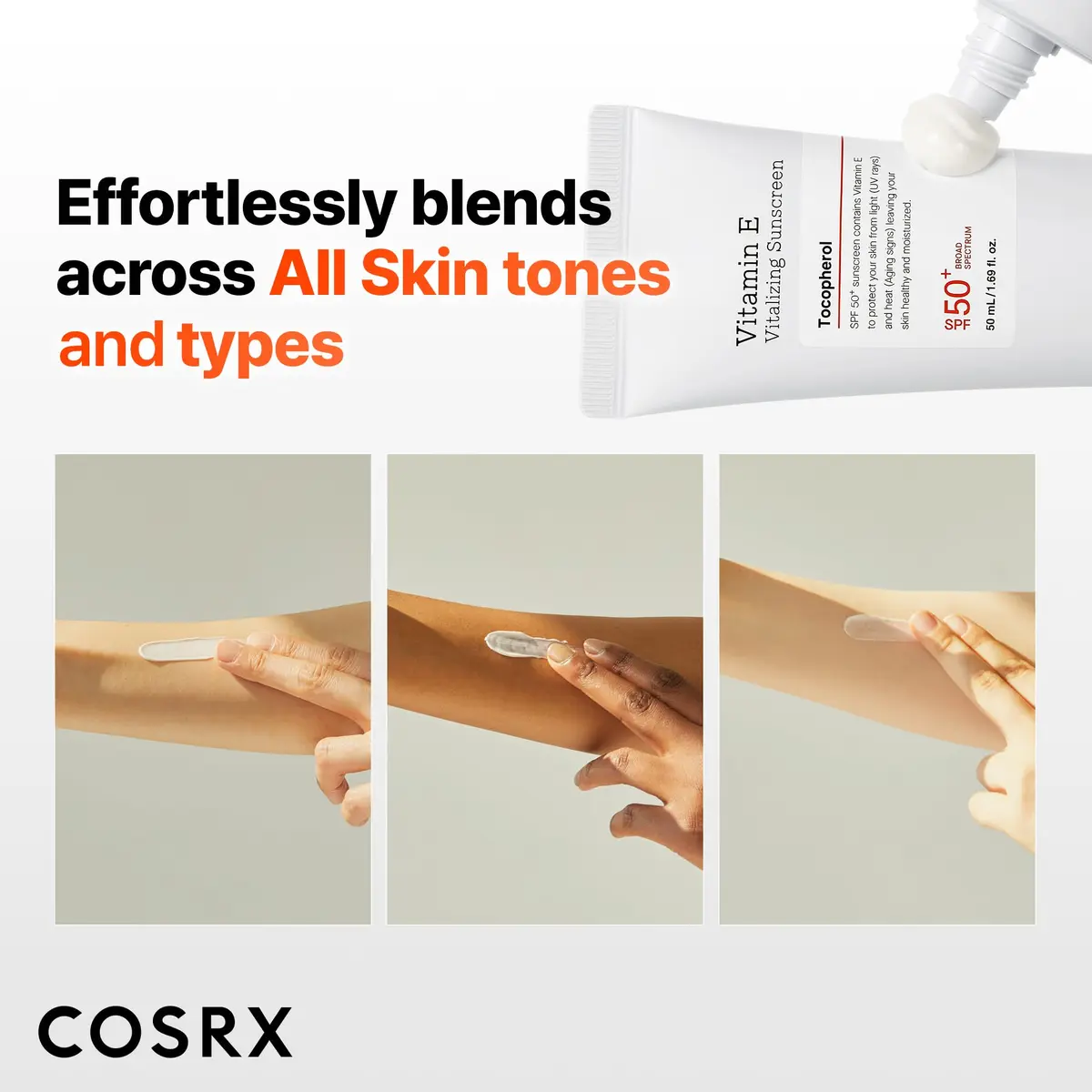 COSRX Vitamin E Sunscreen SPF 50 | Natural Glow, Oily Skin, 1.69 fl oz - view 5