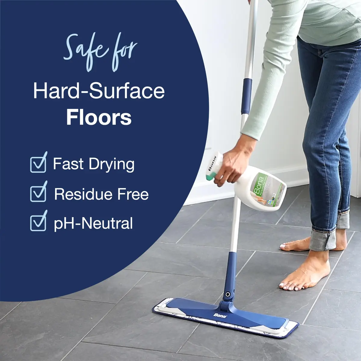 Bona Multi-Surface Floor Cleaner Concentrate 1 fl oz (29.57 ml) 4-Pack | pH Neutral Formula for Stone, Tile, Laminate, Vinyl Floors - view 5