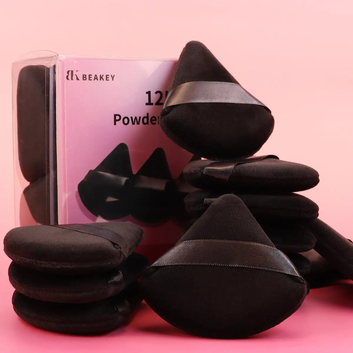 BEAKEY Powder Puff 12pcs Face Triangle Powder Puffs for Loose & Foundation | Precise, Soft & Reusable - view 7