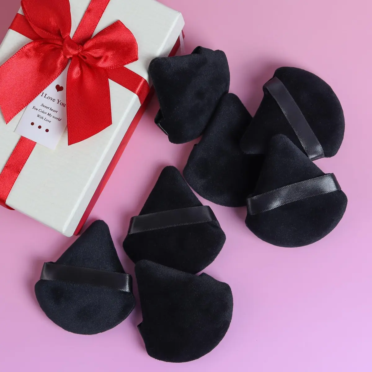 BEAKEY Powder Puff 12pcs Face Triangle Powder Puffs for Loose & Foundation | Precise, Soft & Reusable - view 9