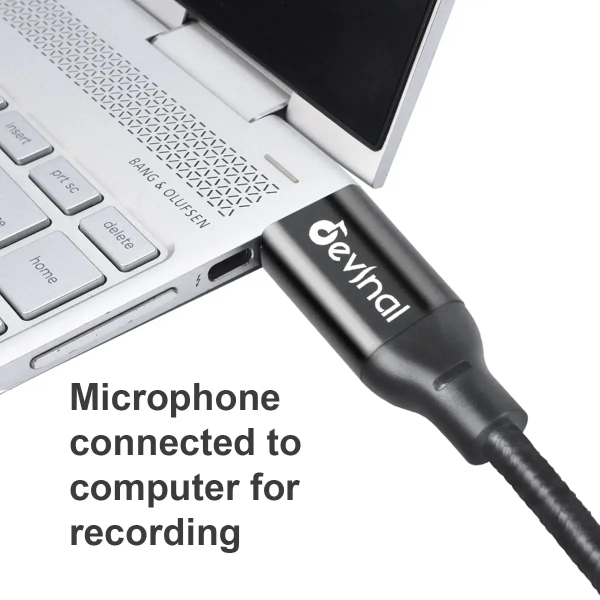 Devinal XLR to USB C Cable 3.05m (10 FT) | High Fidelity Digital Audio Recording - view 3