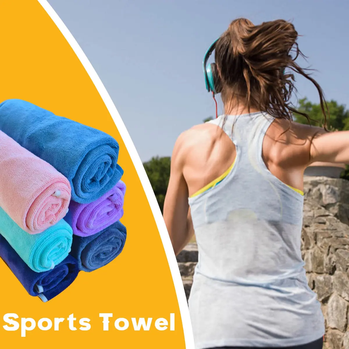 Wuwahold Microfiber Gym Towels Bigger Size 38.1cm x 78.7cm (15 x 31 Inches) 3-Pack | Super Soft & Absorbent for Fitness - view 8