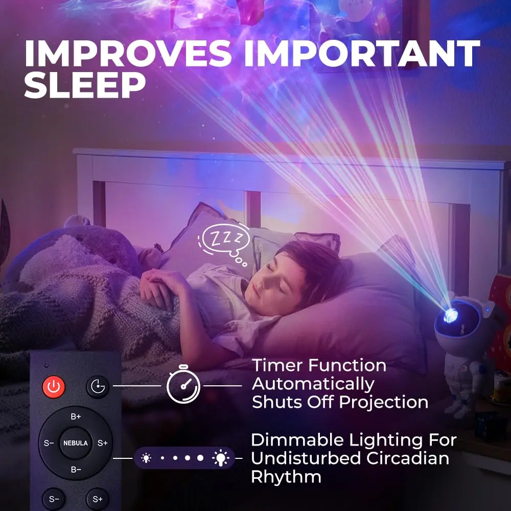 Mind-Glowing Astronaut Galaxy Projector 1.61 kg (3.55 lb) | Remote, Timer, 9 Modes - view 5