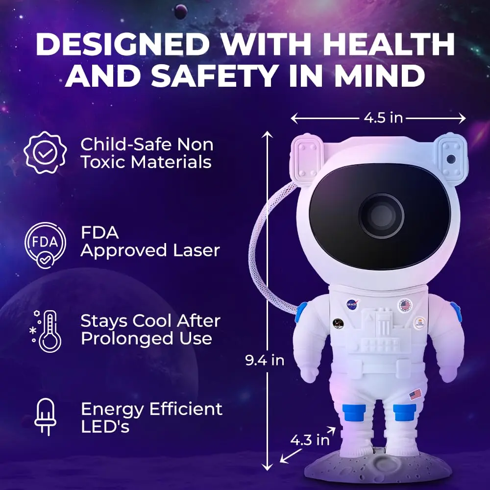 Mind-Glowing Astronaut Galaxy Projector 1.61 kg (3.55 lb) | Remote, Timer, 9 Modes - view 6