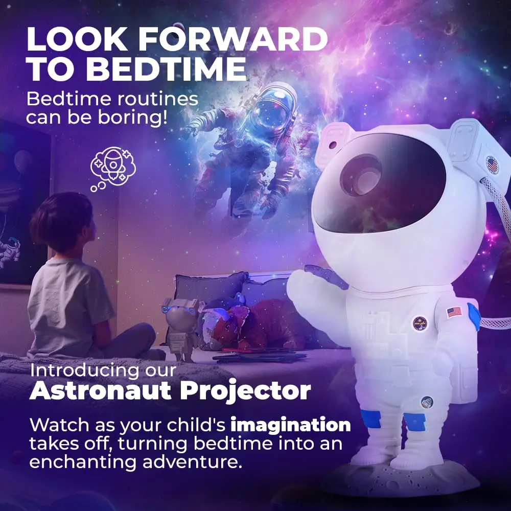 Mind-Glowing Astronaut Galaxy Projector 1.61 kg (3.55 lb) | Remote, Timer, 9 Modes - view 2