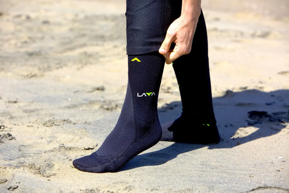 XTERRA Wetsuits Lava Booties 2mm Neoprene Socks XL | Water Booties for Water Sports - view 2