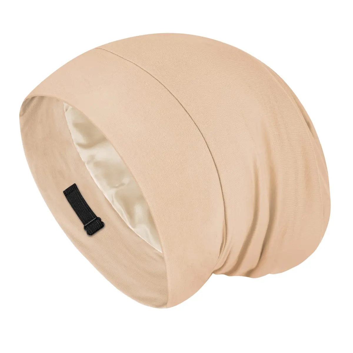 Fittia Satin Lined Sleep Bonnet, Adjustable Non-Slip Cap for Locs, Medium | Silky Satin, Adjustable Fit for All Hair Types - main product image