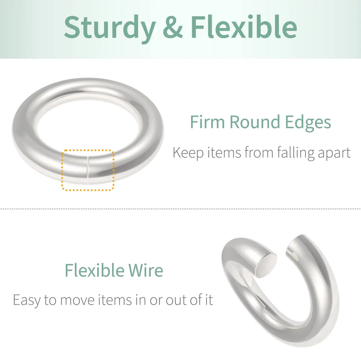 Uniclife Jewelry Findings 4 mm Silver Jump Rings | 1000 Pack for DIY Jewelry & Crafts - view 5