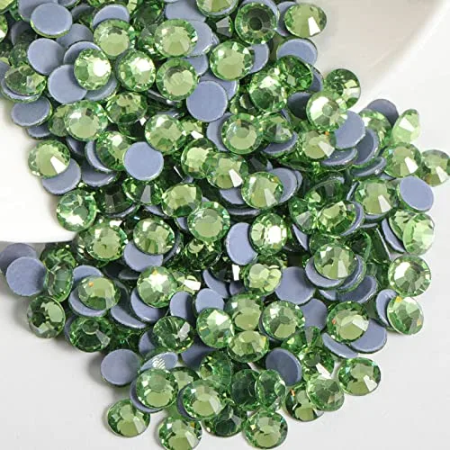 BEADSLAND Hotfix Rhinestones SS8 Light Green 2880pcs | Glass Craft Embellishments for DIY - main product image