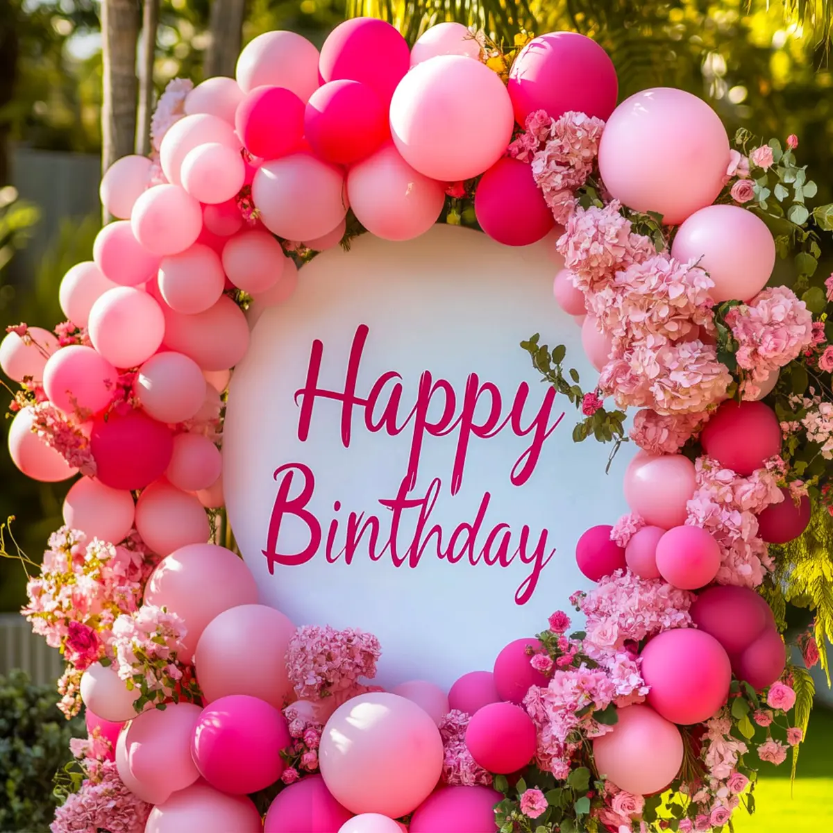 RUBFAC Hot Pink Balloon Arch Kit 129pcs | Assorted Colors for Party Decorations - view 5