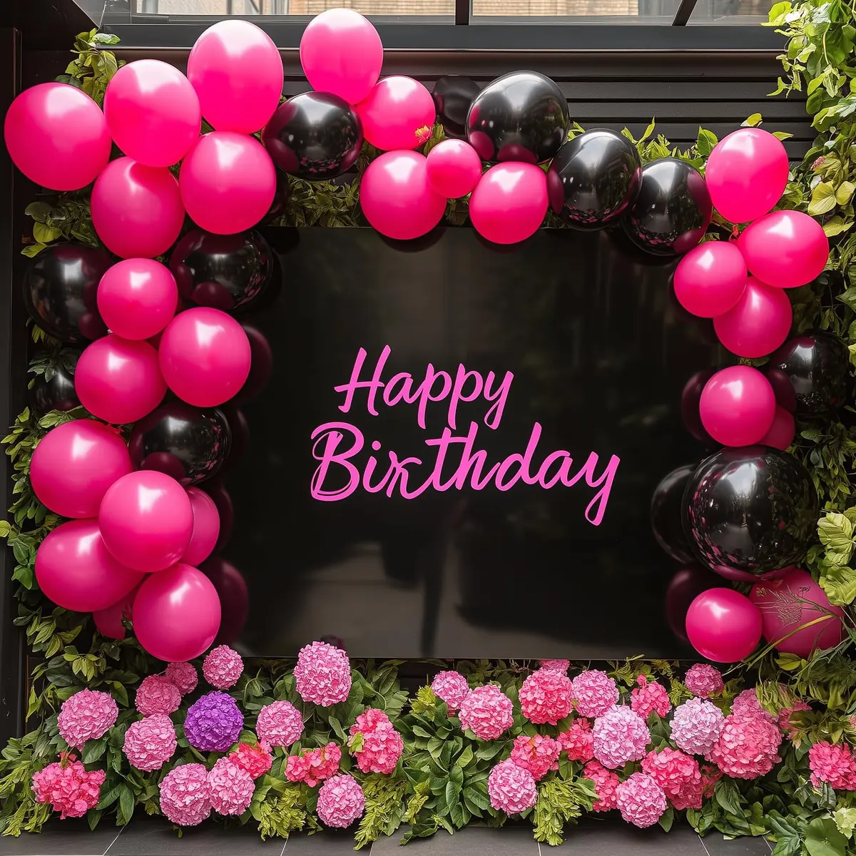 RUBFAC Hot Pink Balloon Arch Kit 129pcs | Assorted Colors for Party Decorations - view 7