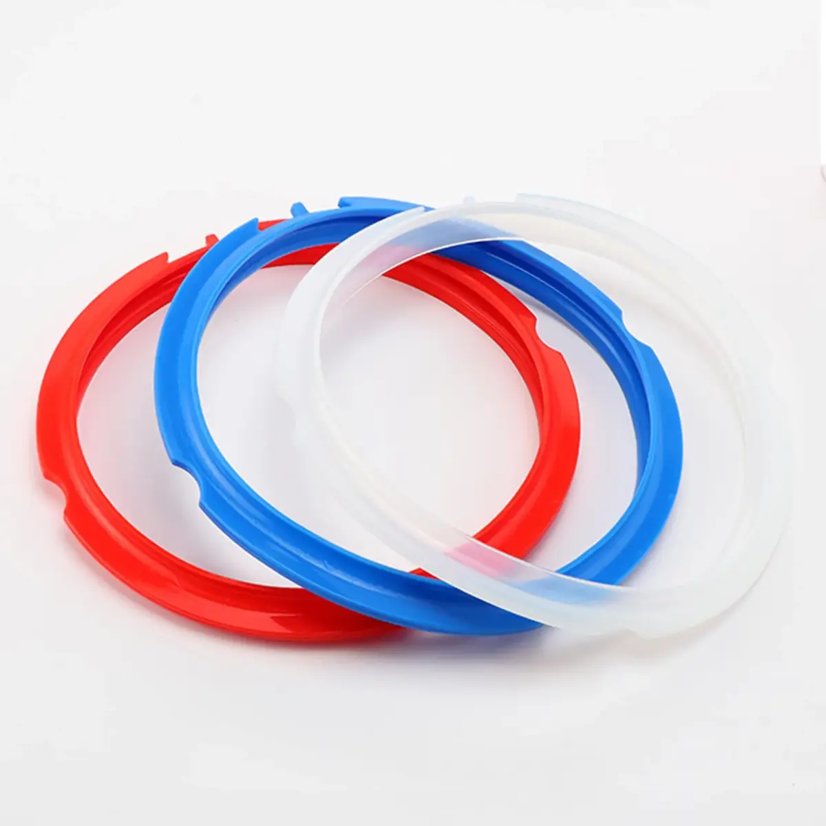 Fuator 3Qt Instant Pot Sealing Ring & Float Valve Caps | 3 Pack Clear, Red, Blue - view 8