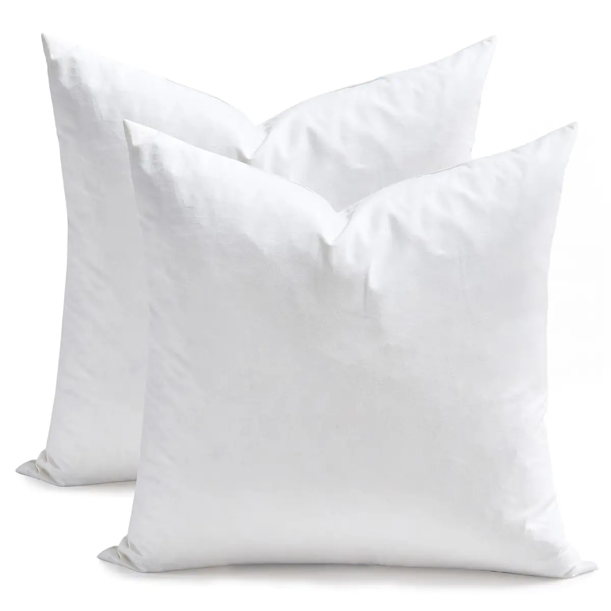 TOPGREEN Pillow Inserts 16x16 | Down & Feather Loft, Pack of 2, White - main product image