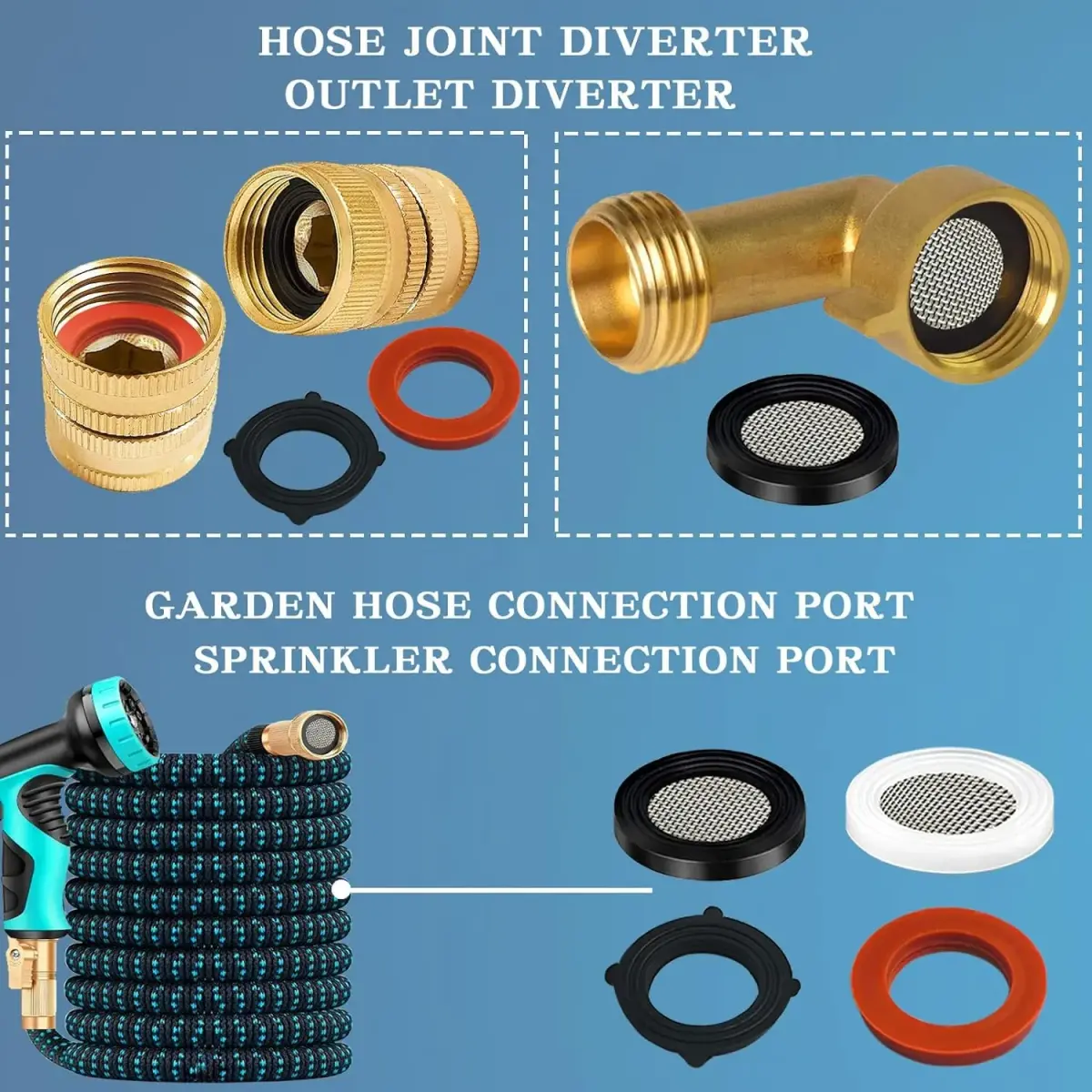 ZDBB 1000 Pcs O Ring & Washer Kit | Assorted Sizes for Plumbing & Appliances - view 7