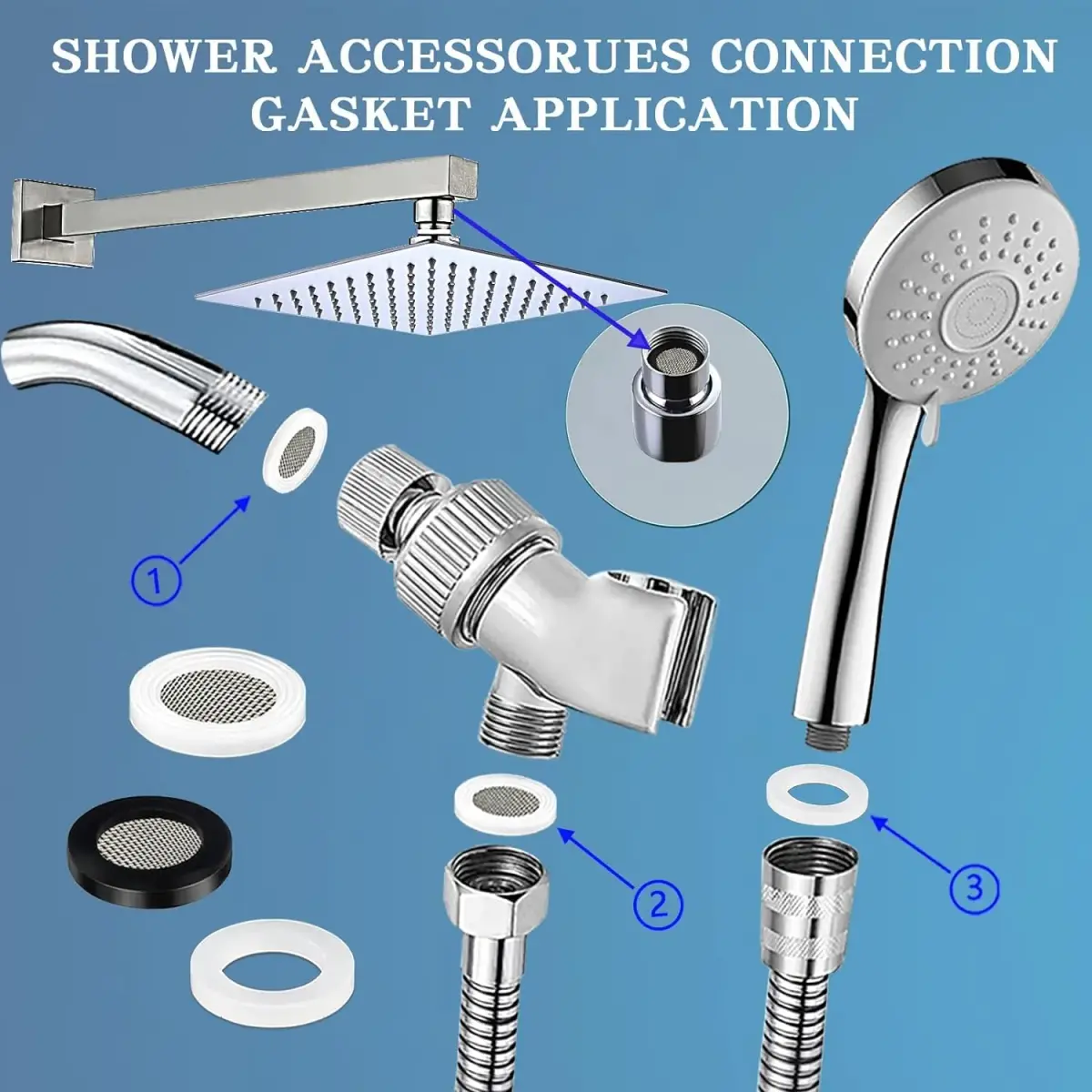 ZDBB 1000 Pcs O Ring & Washer Kit | Assorted Sizes for Plumbing & Appliances - view 8
