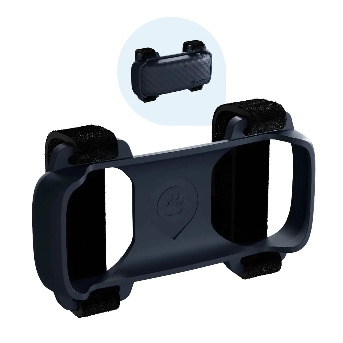 Tractive GPS Cat 4 Tracker Harness Attachment | Velcro Straps, Black, for Cat Walks - main product image