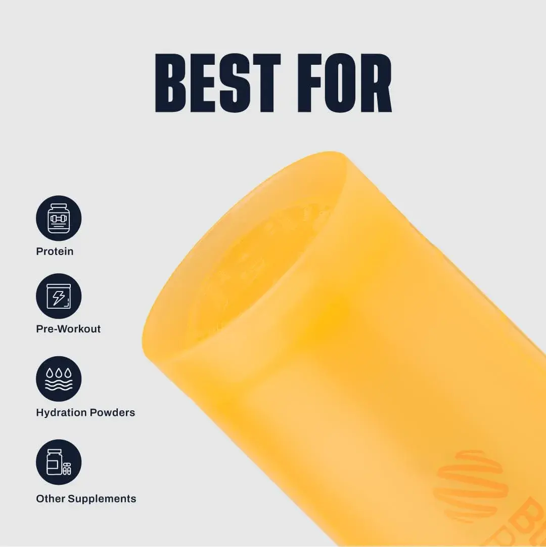 BlenderBottle Classic V2 Shaker Bottle 28-Ounce Mango | Patented Mixing System for Protein Shakes & Smoothies - view 4