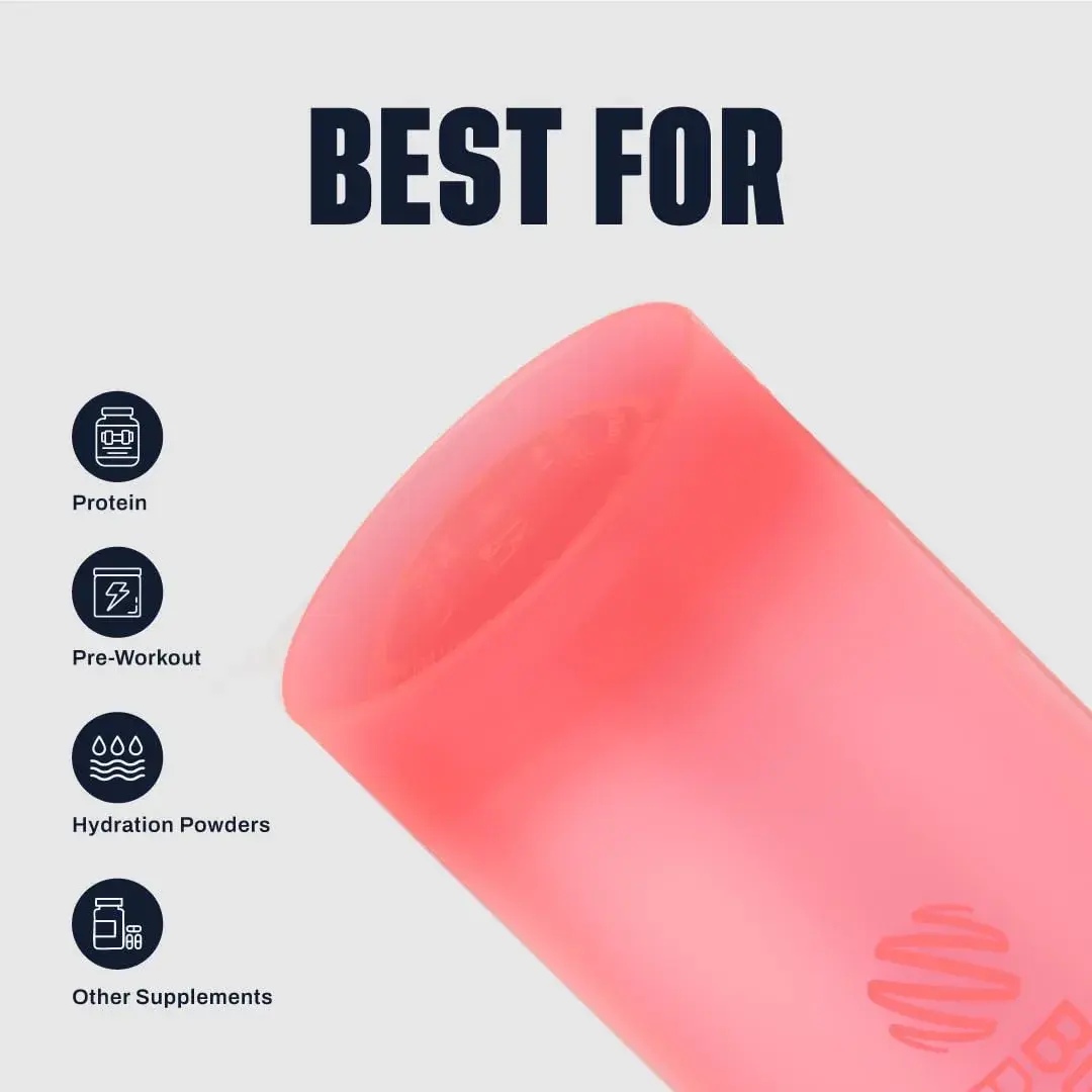BlenderBottle Classic V2 Shaker Bottle 28 oz (794 ml) Light Pink | Mixes Smoothly with Stainless Steel Whisk - view 4