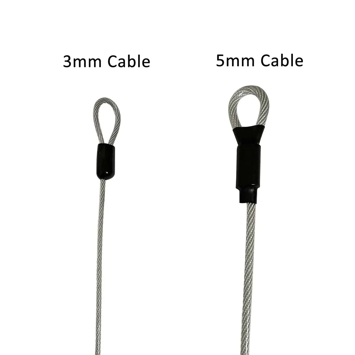 GOMRQING 7FT 5mm Security Cable Lock | Braided Steel Coated Safety Luggage Lock - view 4