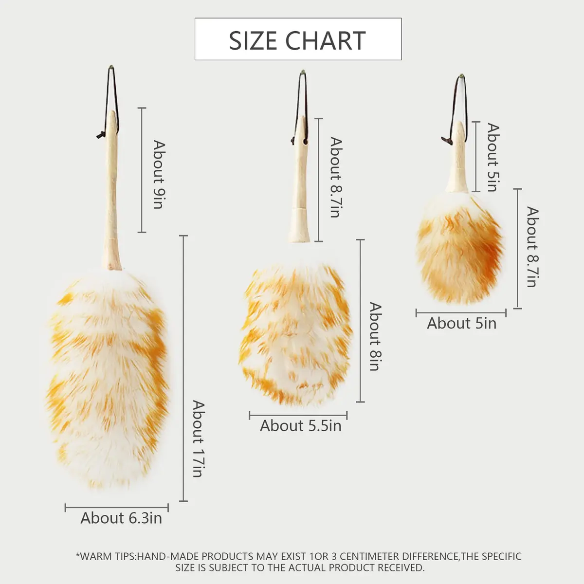 iHUFeather Lambs Wool Duster 16'' | Soft, Non-Scratch Dusting Tool for Delicate Surfaces - view 2