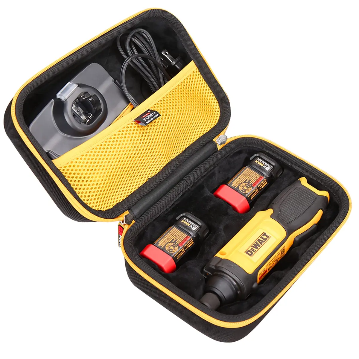 FBLFOBELI Hard Carrying Case for DEWALT 8V MAX Cordless Screwdriver Kit Gyroscopic DCF682N1 | Durable EVA Material, Waterproof & Shockproof - main product image