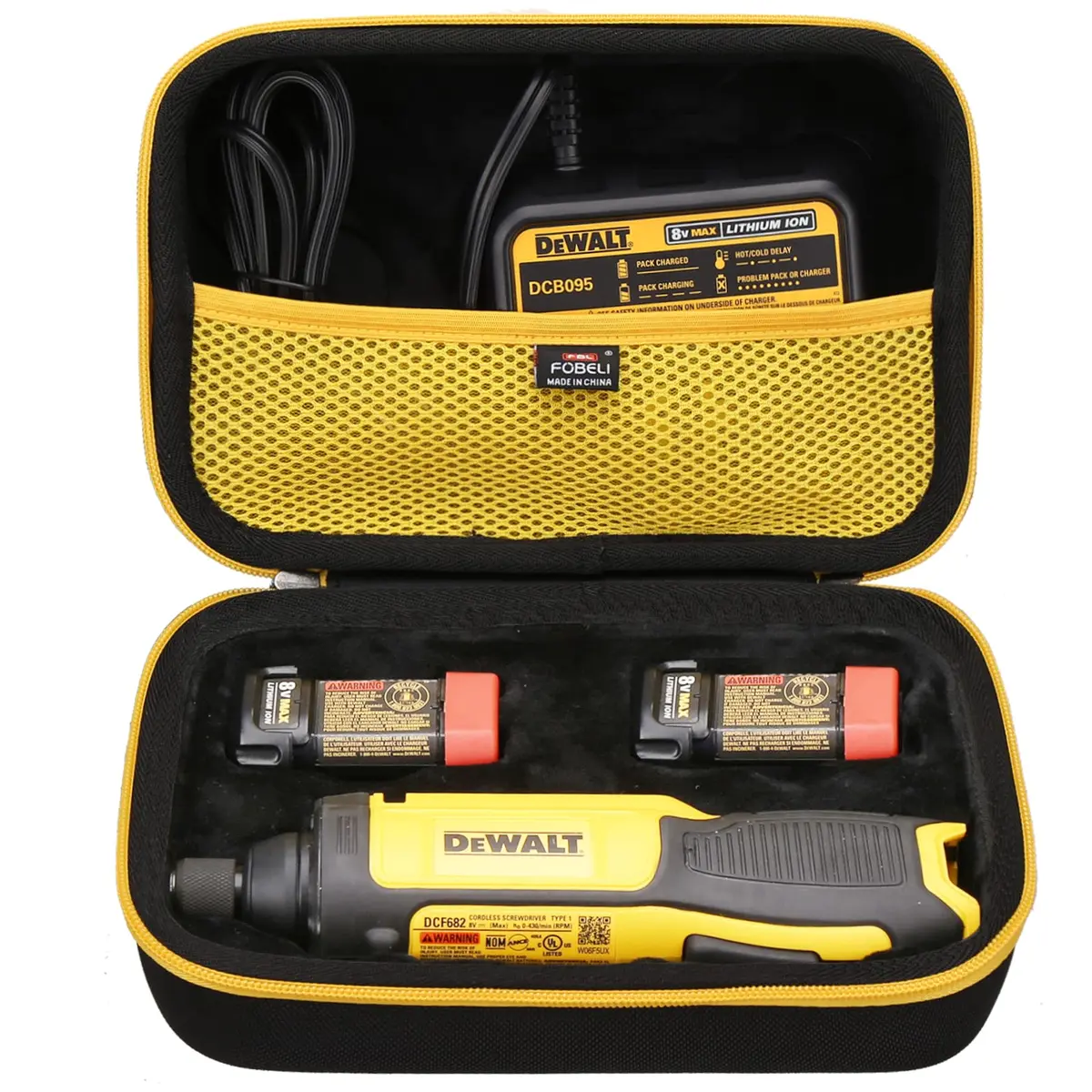 FBLFOBELI Hard Carrying Case for DEWALT 8V MAX Cordless Screwdriver Kit Gyroscopic DCF682N1 | Durable EVA Material, Waterproof & Shockproof - view 2
