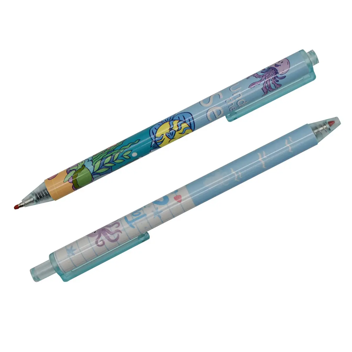 Maydahui 12 PCS Blue Sea Animal Gel Pens Black Ink Retractable | Smooth Writing, 0.5mm Fine Point - view 7