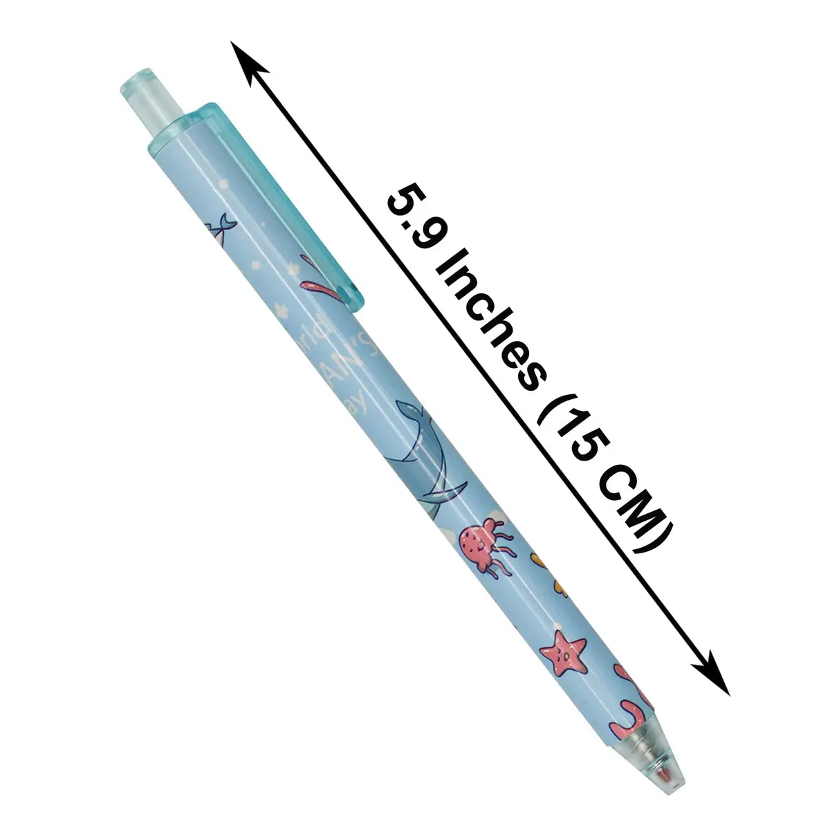 Maydahui 12 PCS Blue Sea Animal Gel Pens Black Ink Retractable | Smooth Writing, 0.5mm Fine Point - view 2