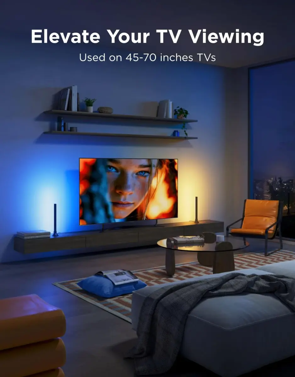Govee Smart RGBWIC Light Bars 15-Inch WiFi TV Backlight | 27 Extra LEDs for Richer Colors - view 2