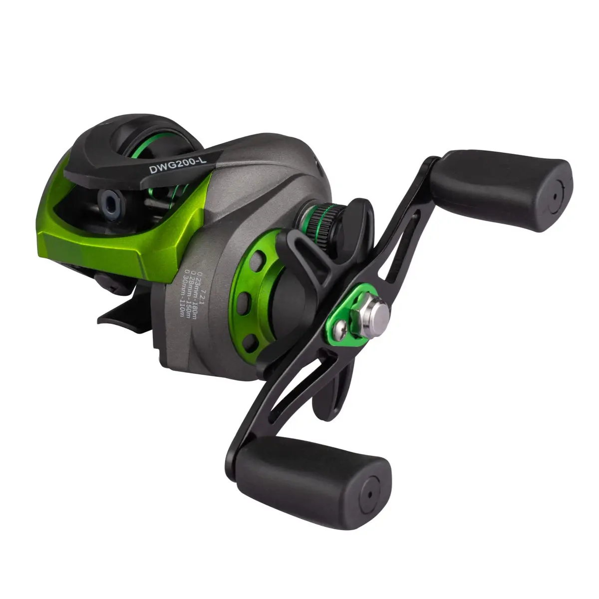 Diwa Baitcasting Reel-New Streamline and Kinetic Design | 7.4 OZ, 7.2:1 Gear Ratio, Saltwater & Freshwater - main product image
