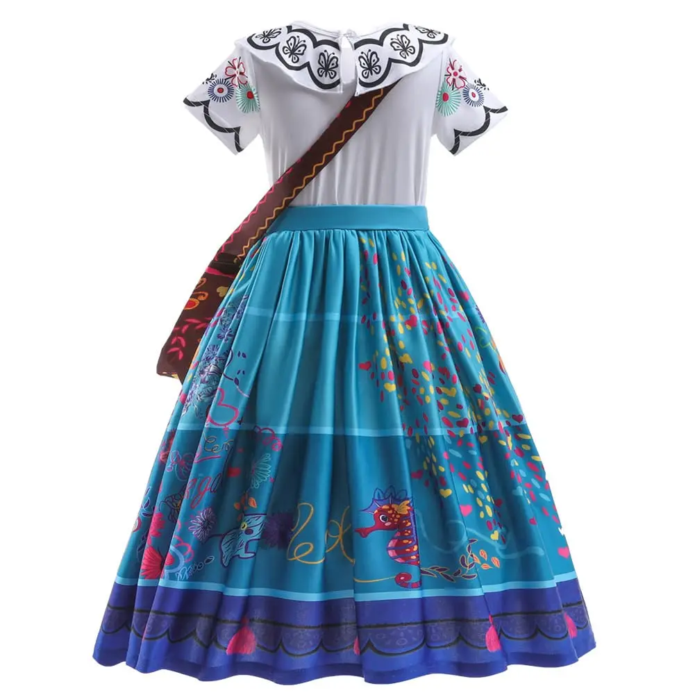 Yipkorra Mirabel Costume for Girls Cosplay Isabela Dress (3-4Y) | Comfortable, Lightweight, Perfect for Halloween & Parties - view 2