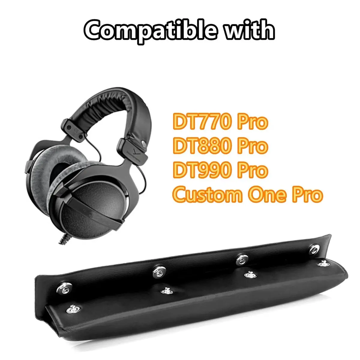 TaiZiChangQin Headband Replacement for Beyerdynamic DT770 Pro/ DT990 Pro Headset | Compatible with Long Gaming & Studio Sessions - view 2